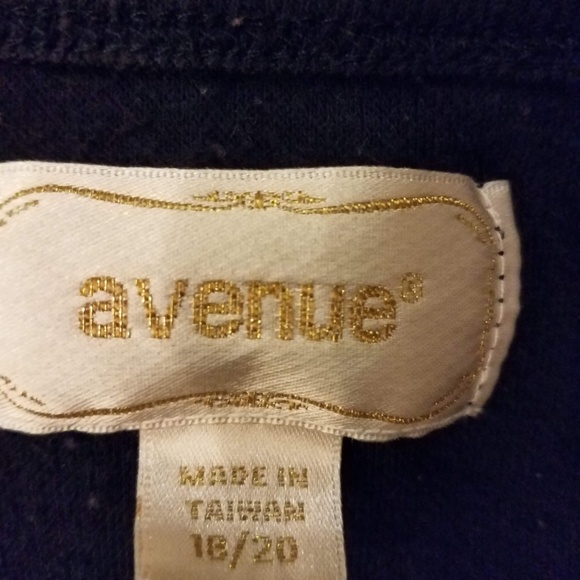 Avenue black Mock Henley Size 18/20 - Picture 2 of 6